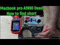 Macbook Pro A1990 Not Turning On. How to find Short? Macbook Repair Hamilton New Zealand AppleFix