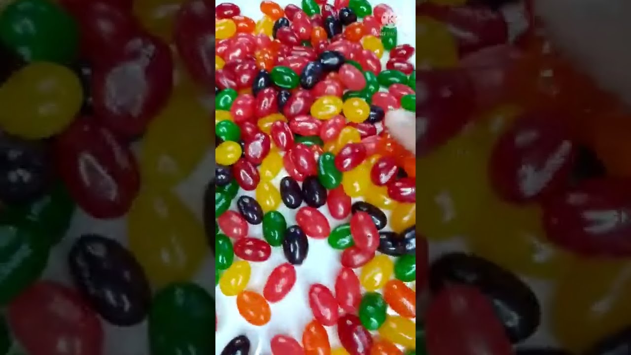 Yummy Colorful Starburst Jelly Beans New ASMR Video Some Lots Of Candies Shorts