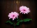 How To Make Gerbera Flower From Crepe Paper - Craft Tutorial