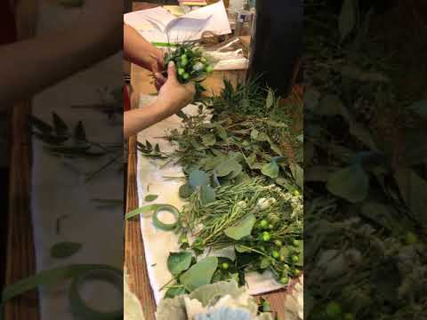 Making Boutonnieres at Bobbie's Flowers