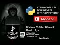 PTYHON DERSLERİ 1-DERS DEĞİŞKENLER (İNT-FLOAT-STRİNG)