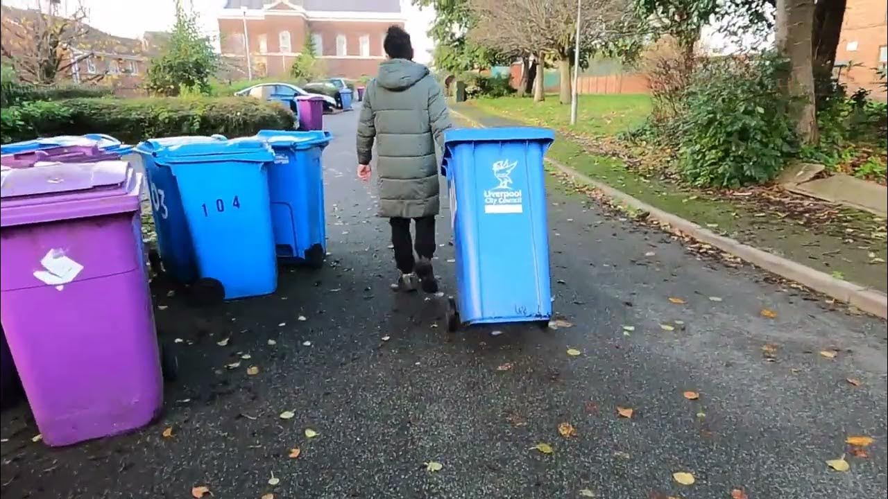 LIVERPOOL Rubbish Bins TAKE THE BIN TO THE ROAD FOR THE COLLECTION