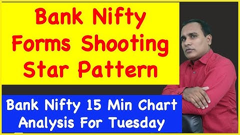 Bank Nifty Forms Shooting Star Pattern !! Bank Nifty 15 Min Chart Analysis For Tuesday