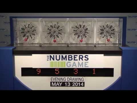 Evening Numbers Game Drawing: Tuesday, May 13, 2014