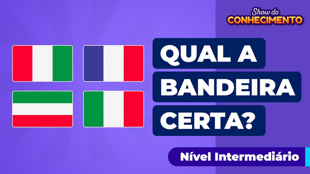 ADIVINHE A BANDEIRA CERTA ✔️, 🏳️ QUIZ DE BANDEIRAS