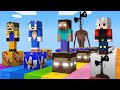 SİREN KAFA VS HEROBRINE VS HELLO NEIGHBOR VS SONİC ŞANS BLOKLARI 😱 - Minecraft