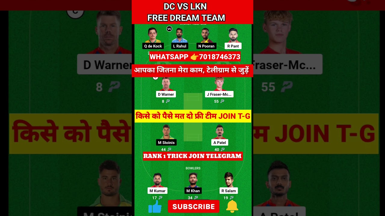 DC vs LKN Dream11 Prediction|DC vs LKN Dream11|DC vs LKN Dream11 Team|