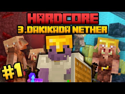 3 Dakikada Nether'a Gitmek / Bu Oyun Bu Kadar Kolay Mıydı? I Minecraft 1.16 Hardcore: Bölüm 1