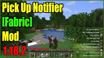 Pick Up Notifier [Fabric] Mod 1.18.2 & How To Install for Minecraft