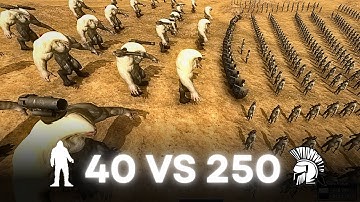 30 Weaponized Yeti VS 250 Armor Men | Beast Battle simulator