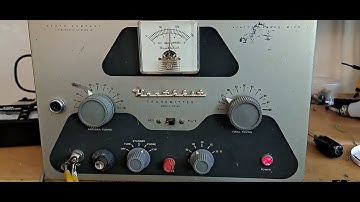 Demonstration of the Heathkit DX-40 transmitter