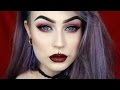 Silver &amp; Purple Holiday Festive Glam Makeup | Evelina Forsell