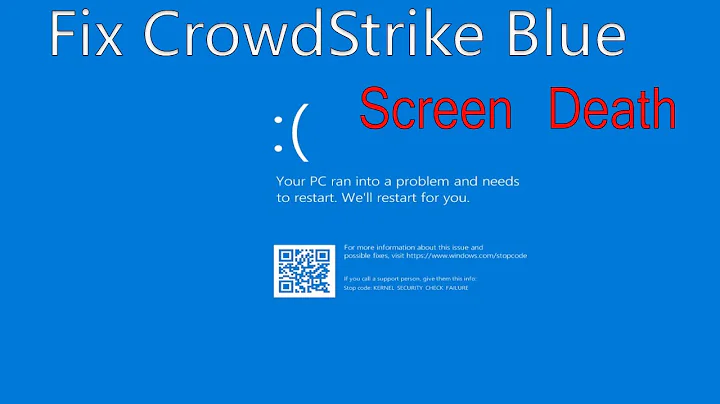 Fix CrowdStrike Blue Screen Death Error(BSOD).How To fix Windows Blue Screen Death Problem #outage
