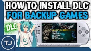 PSP How To Install DLC For Backup Games!