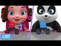 Pinky And Panda Learning Shapes With Shapes On Wheels Toys Live Stream 