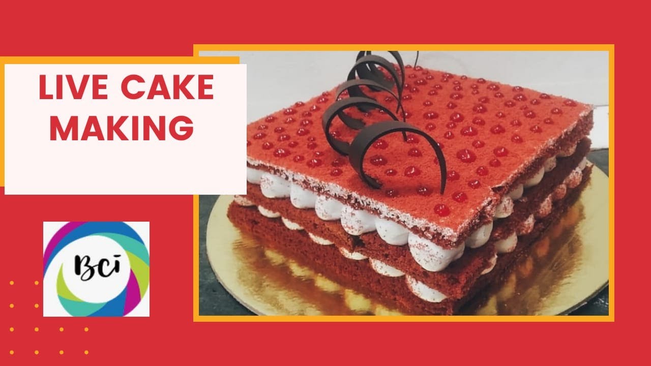 Live Cake making in front of customer.