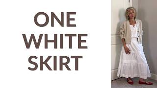 Simple Outfit Series: One White Skirt, So Many Outfits
