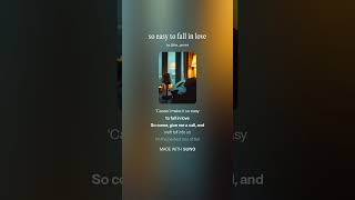 so easy to fall in love (Cover with lyrics) #coversongs
