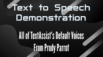(TTS Demonstration) All of TextAssist