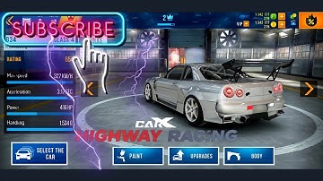 Skyline R34 CarX highway | ultimate upgrade + lunch control exhaust sound