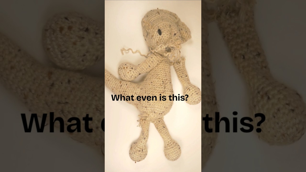 Amigurumi- Repaired!! #crochet #fiberart #repair #restoration #mending ##crochetrepair #handmade