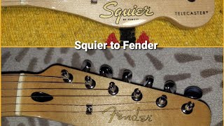 Squier to Fender decal