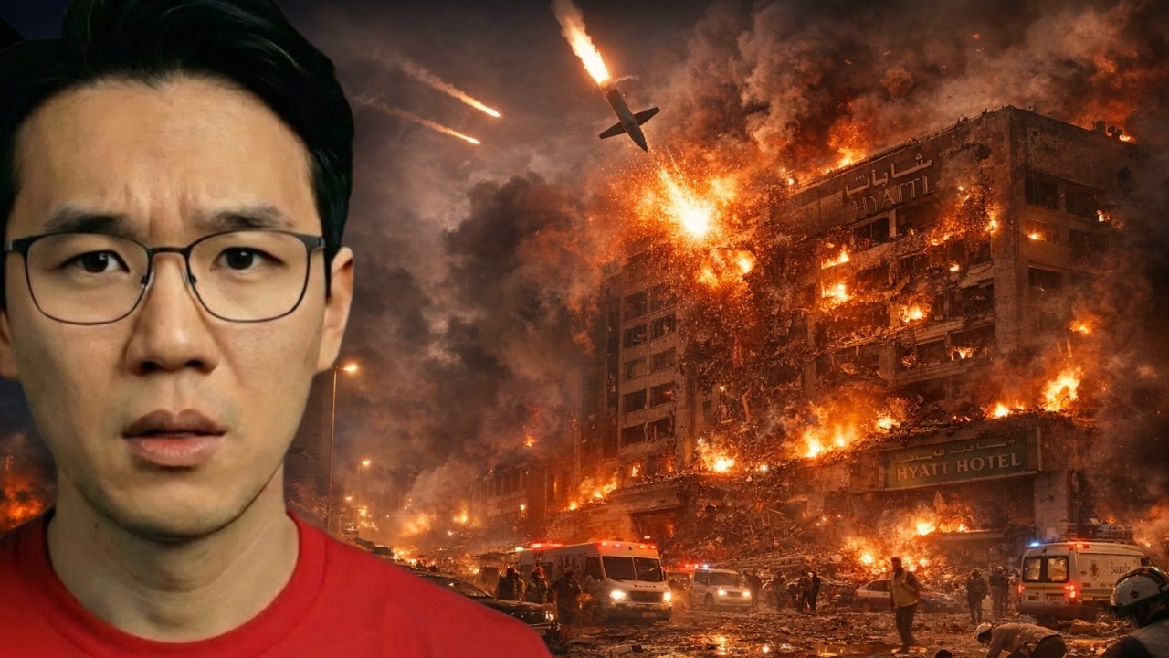 1 минуту назад: Иран только что нанес удар по отелю, в котором размещались американские солдаты.