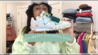 OFF-WHITE NIKE WAFFLE RACERS UNBOXING + ON FEET