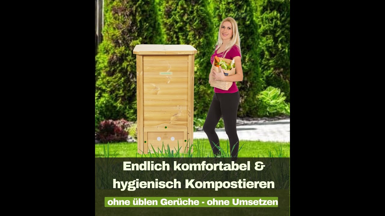 Compostiera Supercomp 350 Litri - Sistema Rapido E Senza Odori Per Compostaggio Domestico, Con Aerazione Integrata - Foto 8