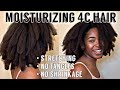 Daily moisture for 4c Hair | stretching... no more shrinkage