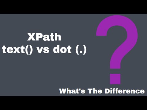 วีดีโอ: ข้อความ () ใน XPath คืออะไร