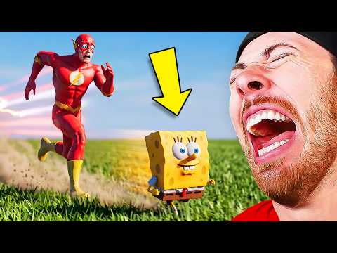 CRAZY CARTOON CHARACTER RACES!