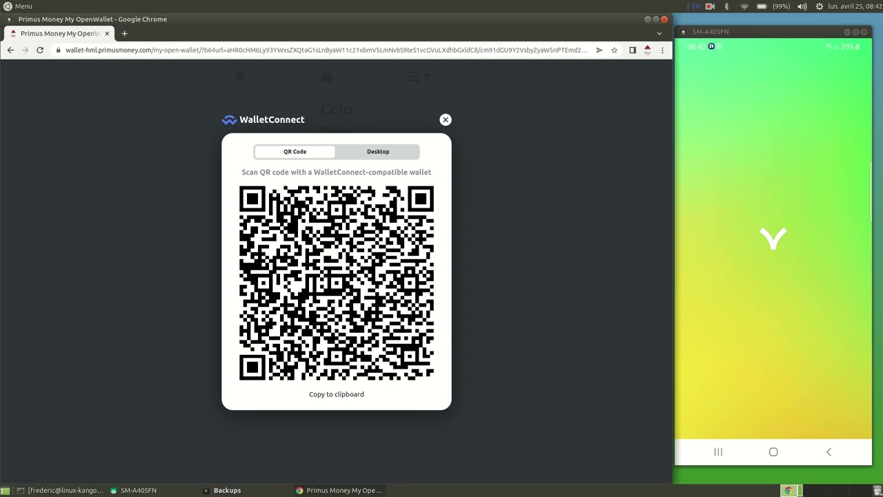 Paying with a Celo mobile wallet on a Woocommerce site