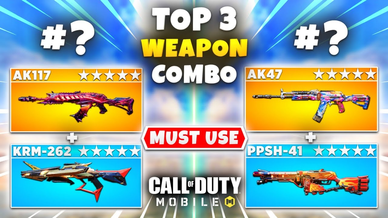 Top 3 BEST Weapon Combo In Battle Royale COD Mobile Primary And