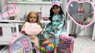 Reborn Doll Morning Routine - Last Day of School for my Daughters 
