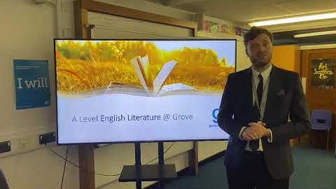 The Grove Sixth Form Virtual Open Event – English