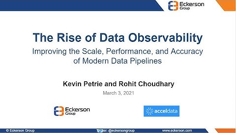The Rise of Data Observability: Improving the Scale, Performance & Accuracy of Modern Data Pipelines