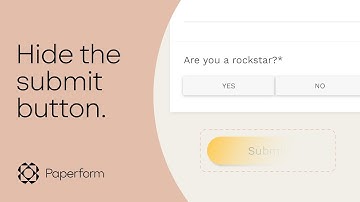 How to Hide the Submit Button on Your Paperform