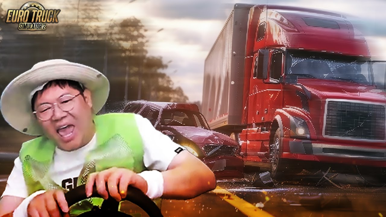 감스트 장롱면허 15년이 유로트럭을 했을때 생기는일..