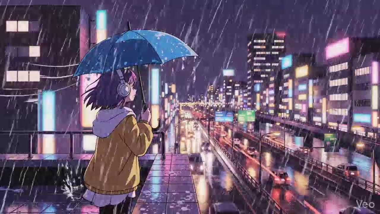 Soft Rain in Tokyo 🌙 Relaxing Lofi Beats | 雨音・睡眠用音楽