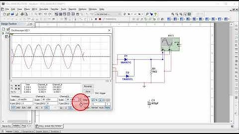 Full Wave Rectifier Circuit Simulation using Multisim