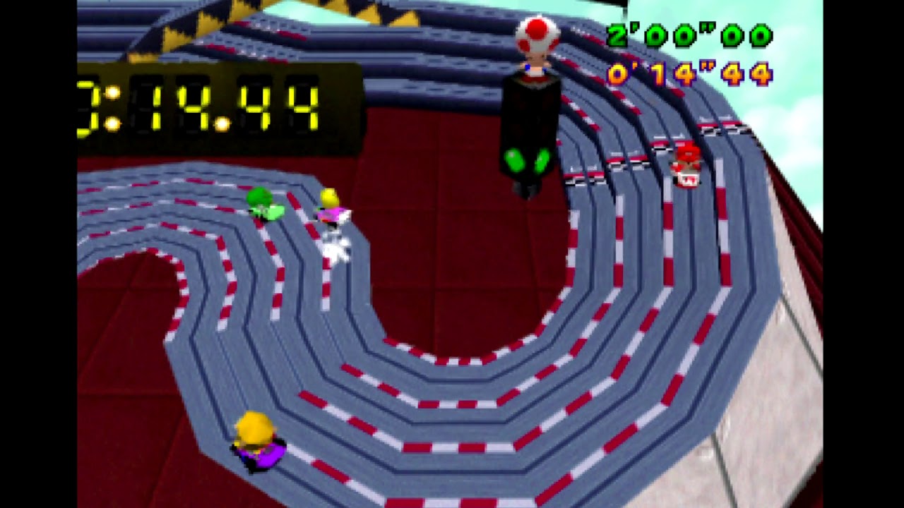 Mario Party (N64) Slot Car Derby (Minigame) YouTube