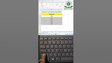 Create Currency symbol | How to Create Currency symbol in Excel |  #exceltips #shorts #currency