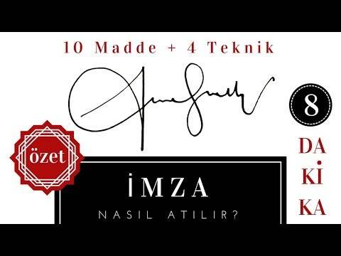 Video: İmzanız Nasıl Ortaya çıkar?