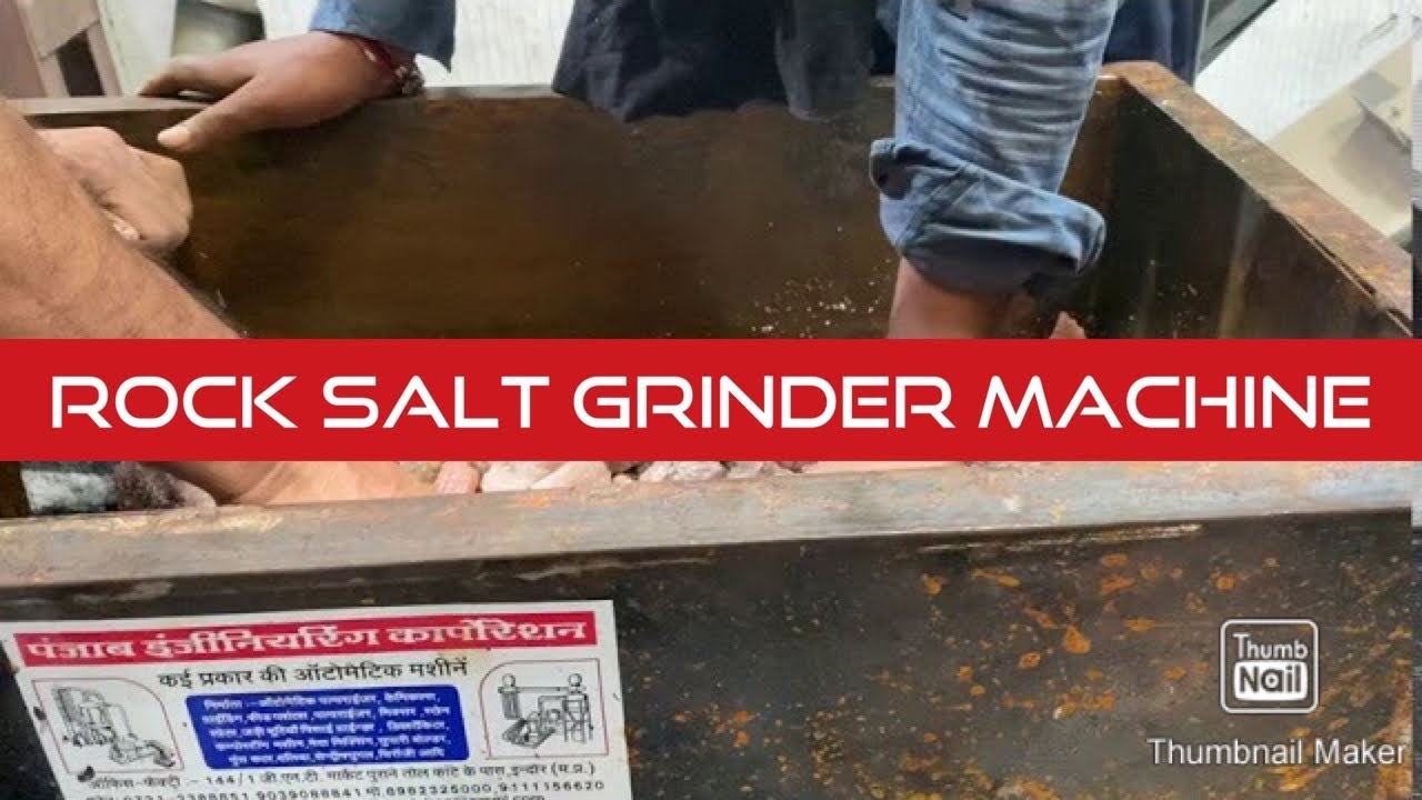 Rock salt grinder machine ☎️📞94253 20160 YouTube
