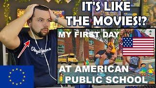 European Reacts to My First Day of American Public School