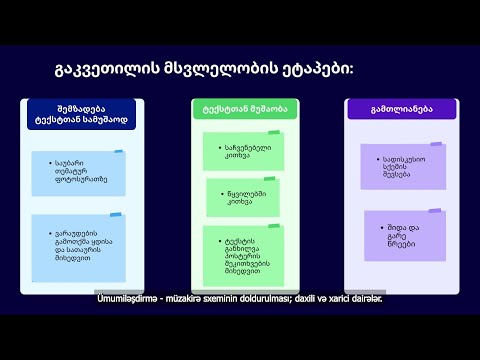 ტექსტის გაგება-გააზრება / Oxunulanın başa düşülməsi