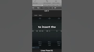 Quickly open the stock EQ & Compressor in Logic Pro! #logicpro #logicprox #musicproduction