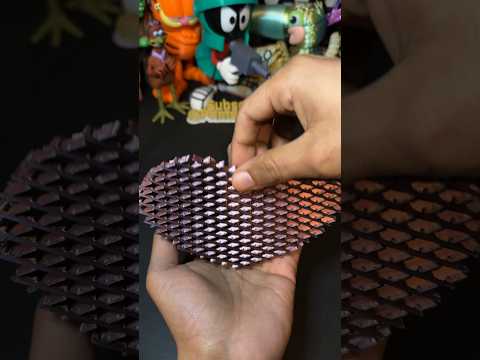 3D Printed Flexi Squeeze Heart Fidget Toy. #3dprinting #fidget #toy