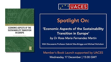 Spotlight On: Economic Aspects of the Sustainability Transition in Europe (Book Launch)